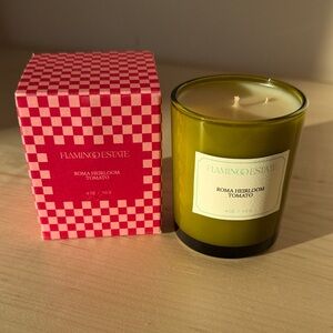 NIB Flamingo Estate Candle - Roma Heirloom Tomato